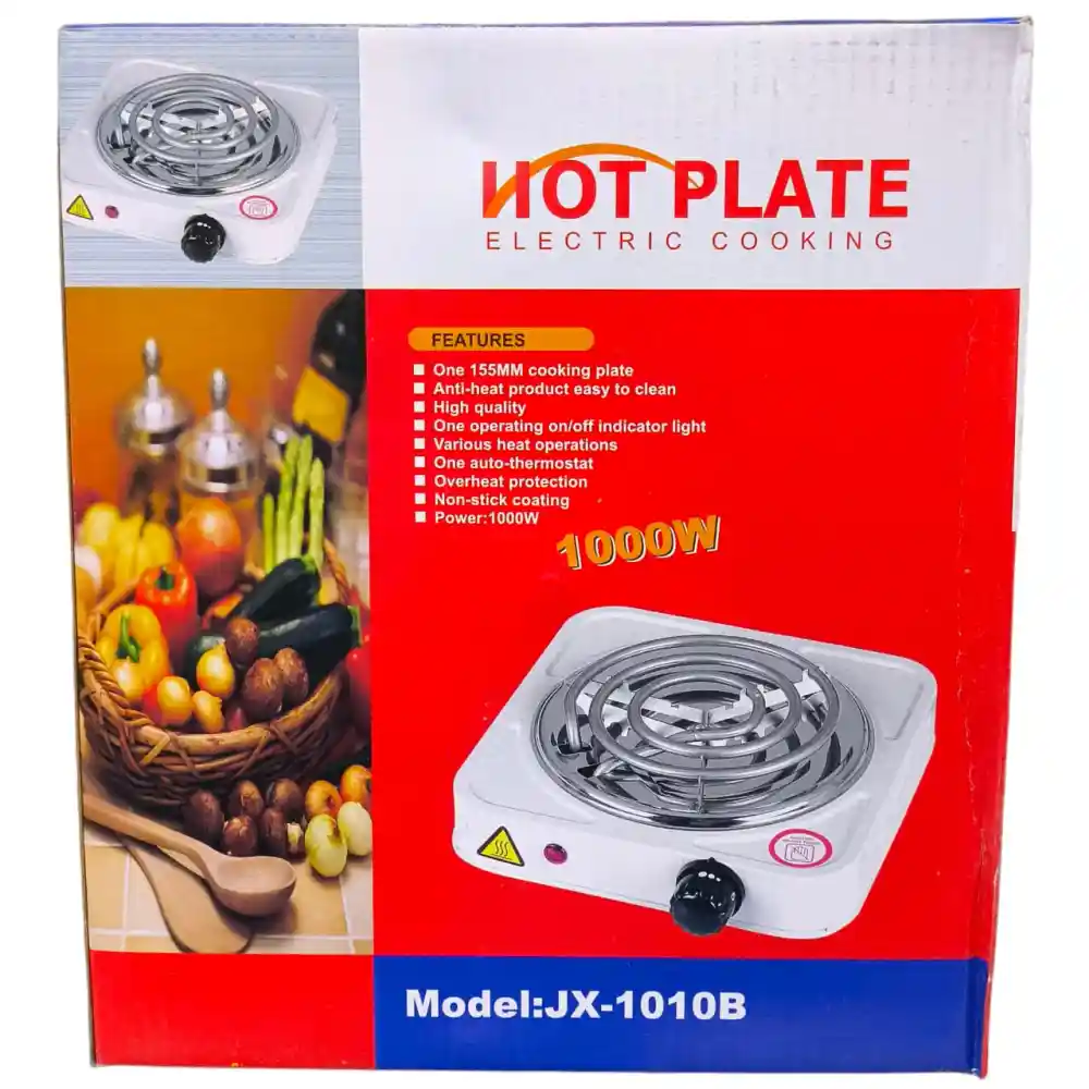 ESTUFA HOT PLATE 1 PUESTO JX-1010B - Imagen 2