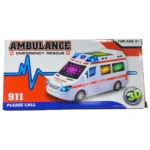 AMBULANCIA PILA LUZ Y SONIDO JH374 - Imagen 2