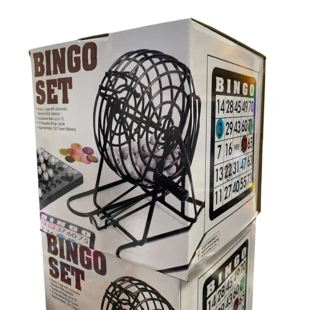BINGO METALICO CAJA BLANCA JD1004-01 BINGO METÁLICO CAJA BLANCA JD1004 - Imagen 1