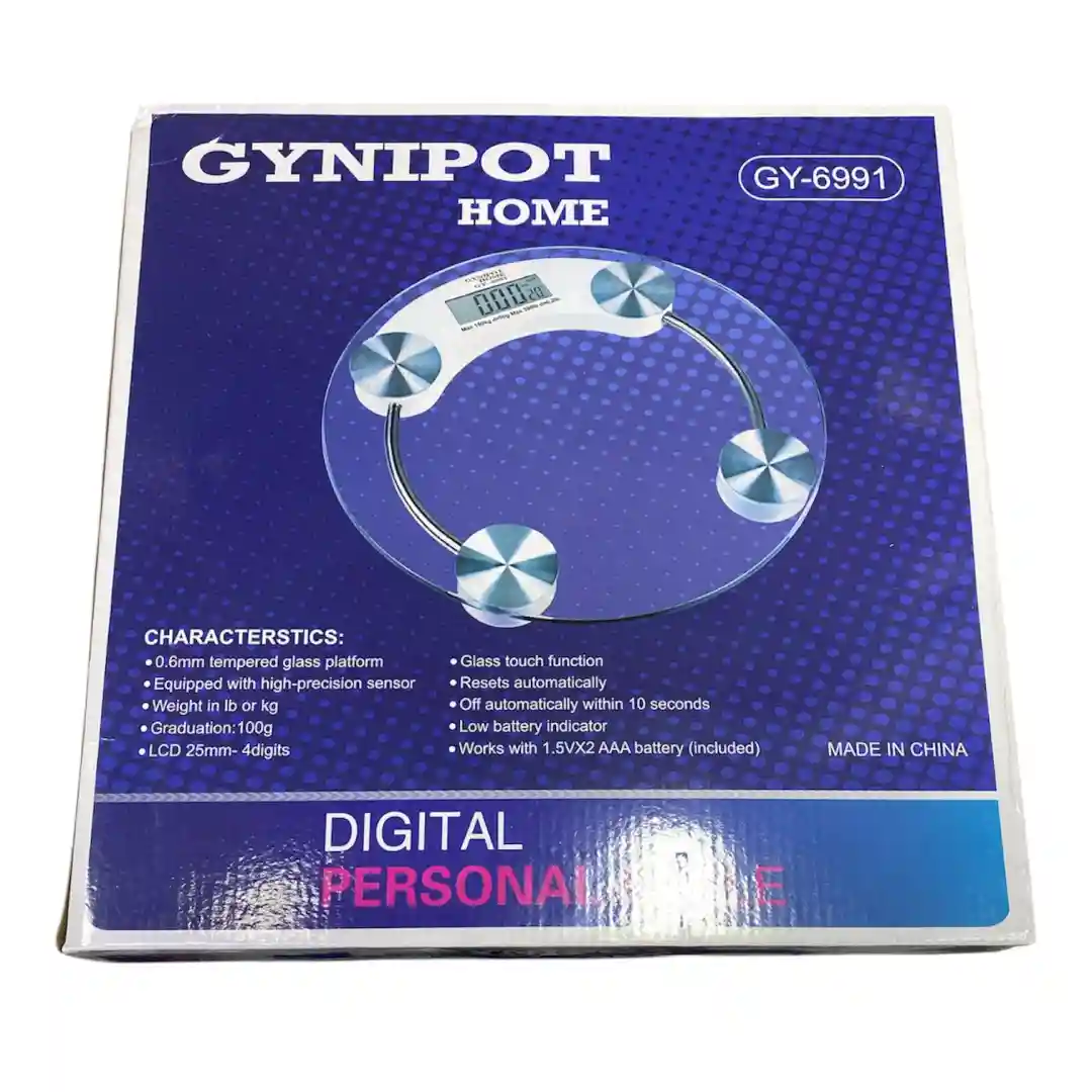 BÁSCULA DE BAÑO GYNIPOT GY-6991-01 BÁSCULA DE BAÑO GYNIPOT GY-6991 - Imagen 1