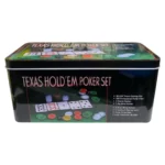 POKER TAPETE CAJA METÁLICA