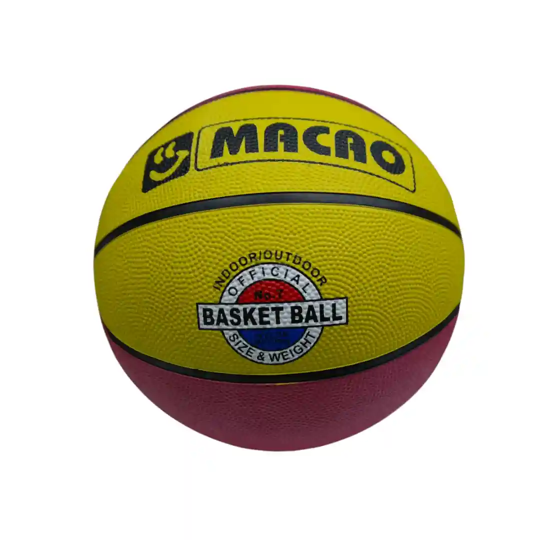 BALÓN BASKETBALL MACAO COLORES #7-02 BALÓN BASKETBALL MACAO COLORES #7 - Imagen 1