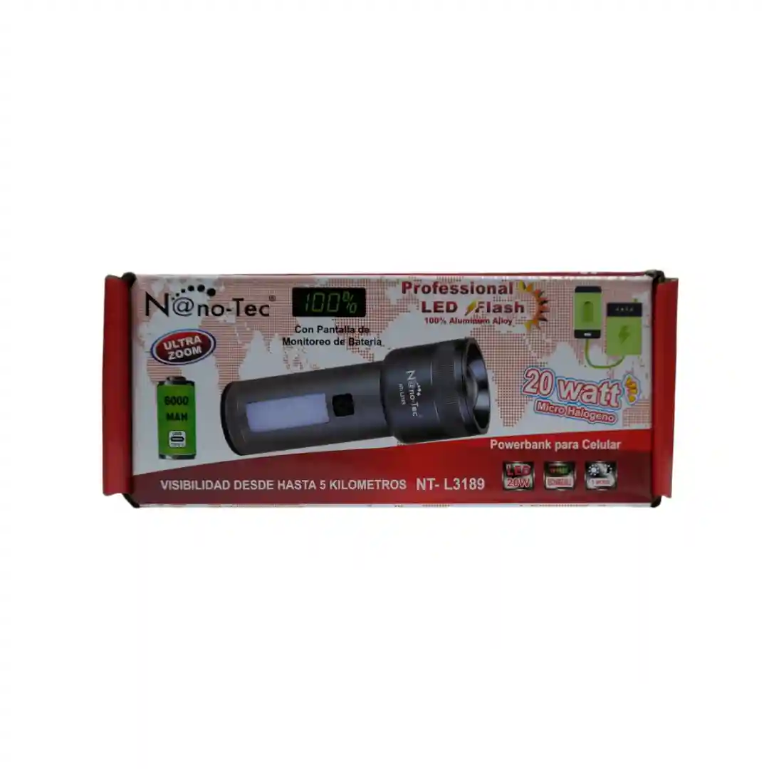 LINTERNA NANOTEC NT-L3189 - Imagen 5