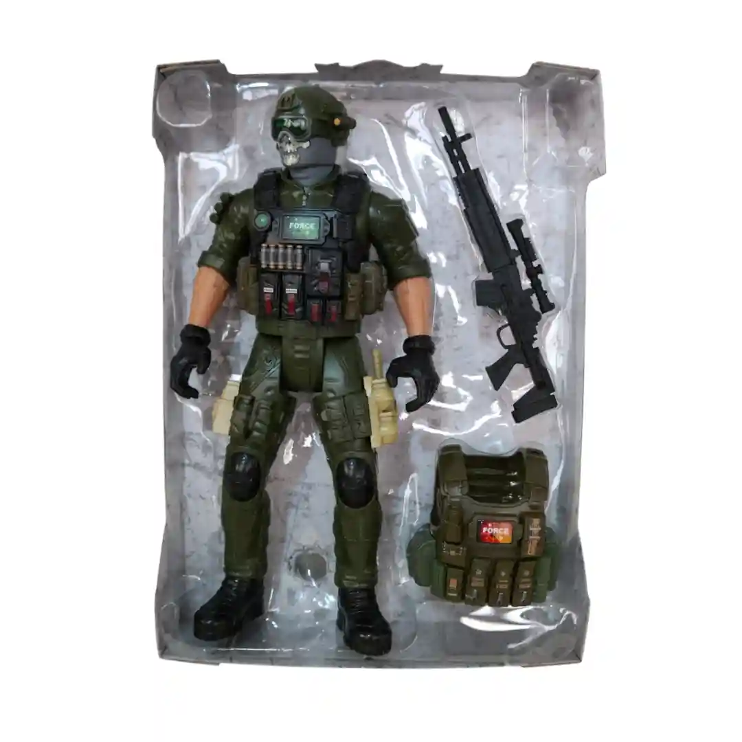 MUÑECO FUERZAS MILITARES GRANDE 8910-F4 - Imagen 4