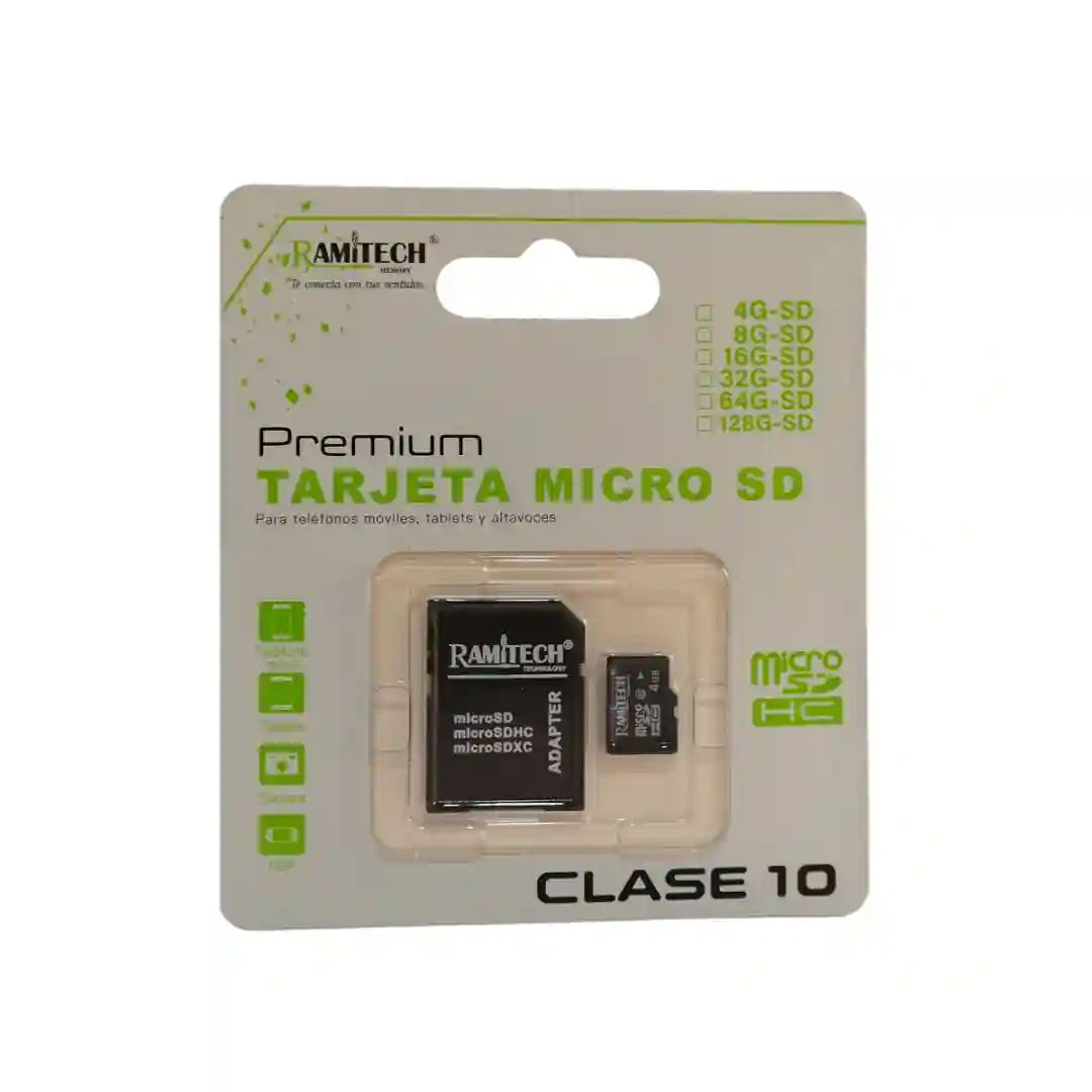 MEMORIA MICRO SD 4GB RAMITECH