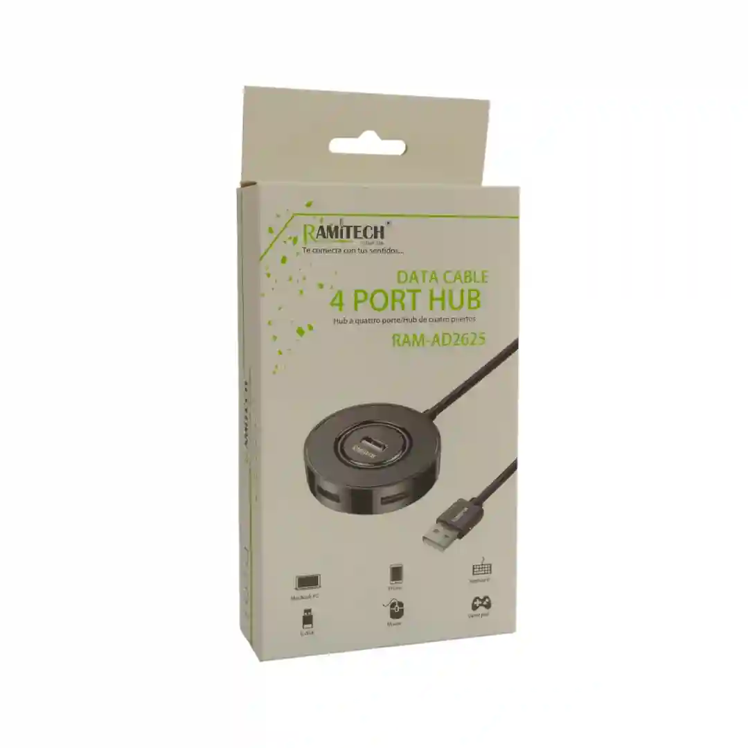 MULTIPUERTO USB 4 PUERTOS RAM-AD2625