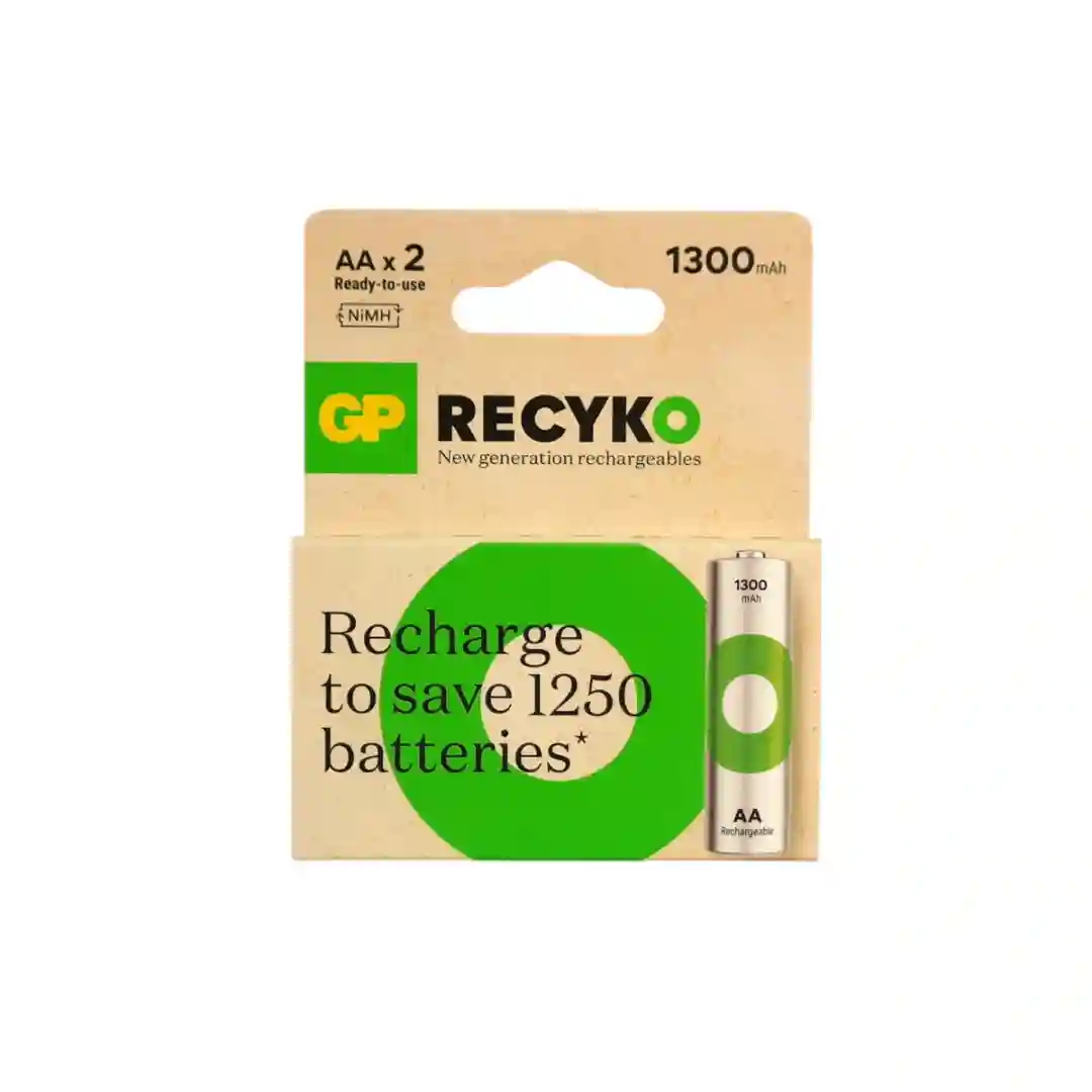 BATERÍA RECRAGABLE GP AA X2 1300MAH-01 BATERÍA RECRAGABLE GP AA X2 1300MAH - Imagen 1